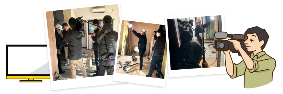 耐震補強工事についてNHK「首都圏ネットワーク」の取材を受けた時の様子