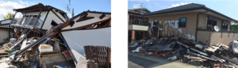 熊本地震により倒壊した住宅